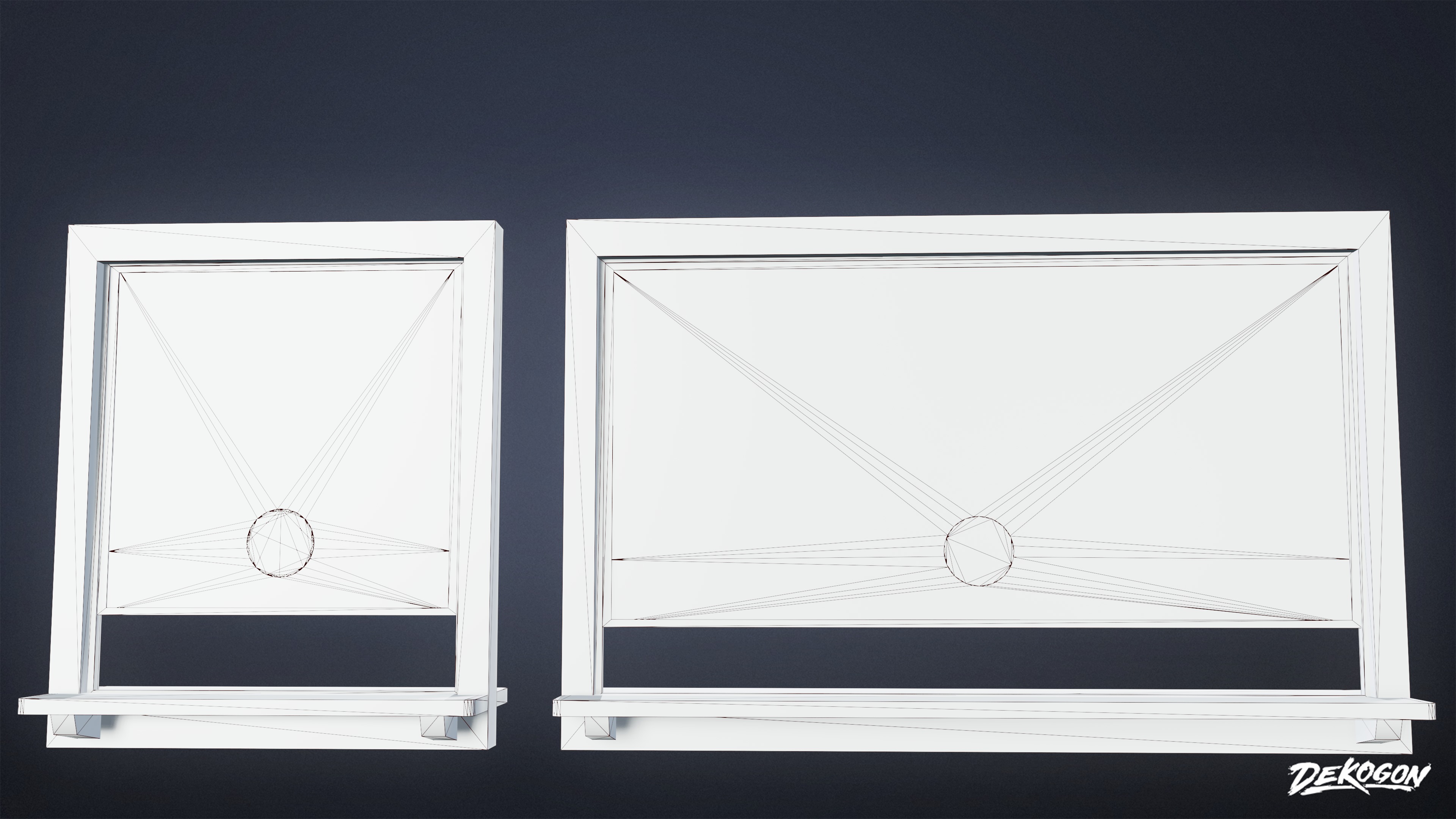 LAUNDROMAT - Desk Window 01 - LOW POLY AND NANITE Low-poly 3D model_8