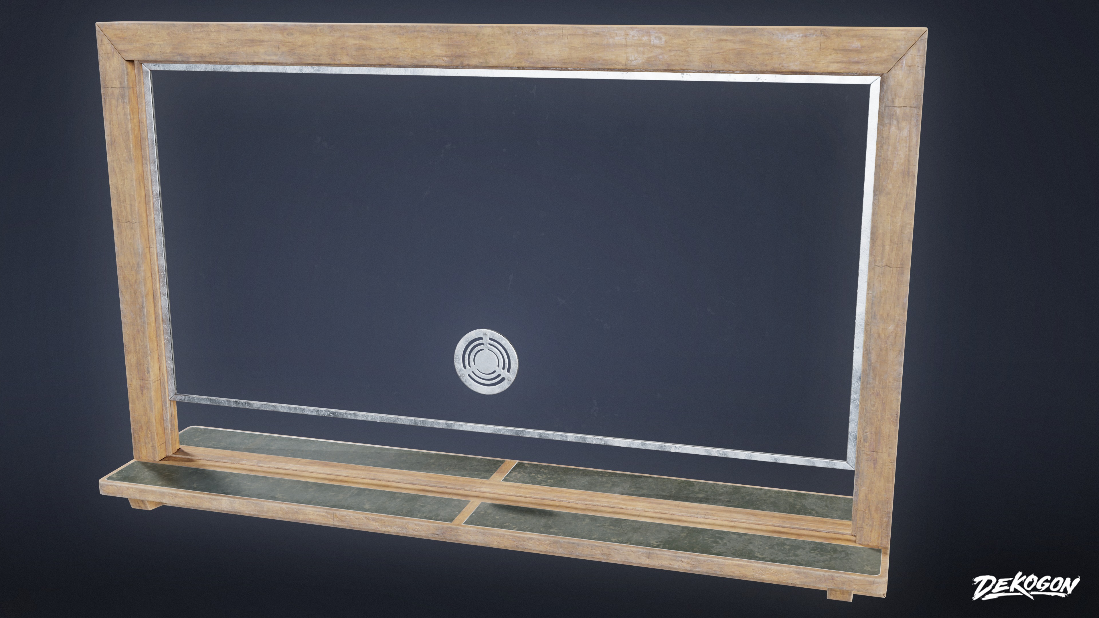 LAUNDROMAT - Desk Window 01 - LOW POLY AND NANITE Low-poly 3D model_3