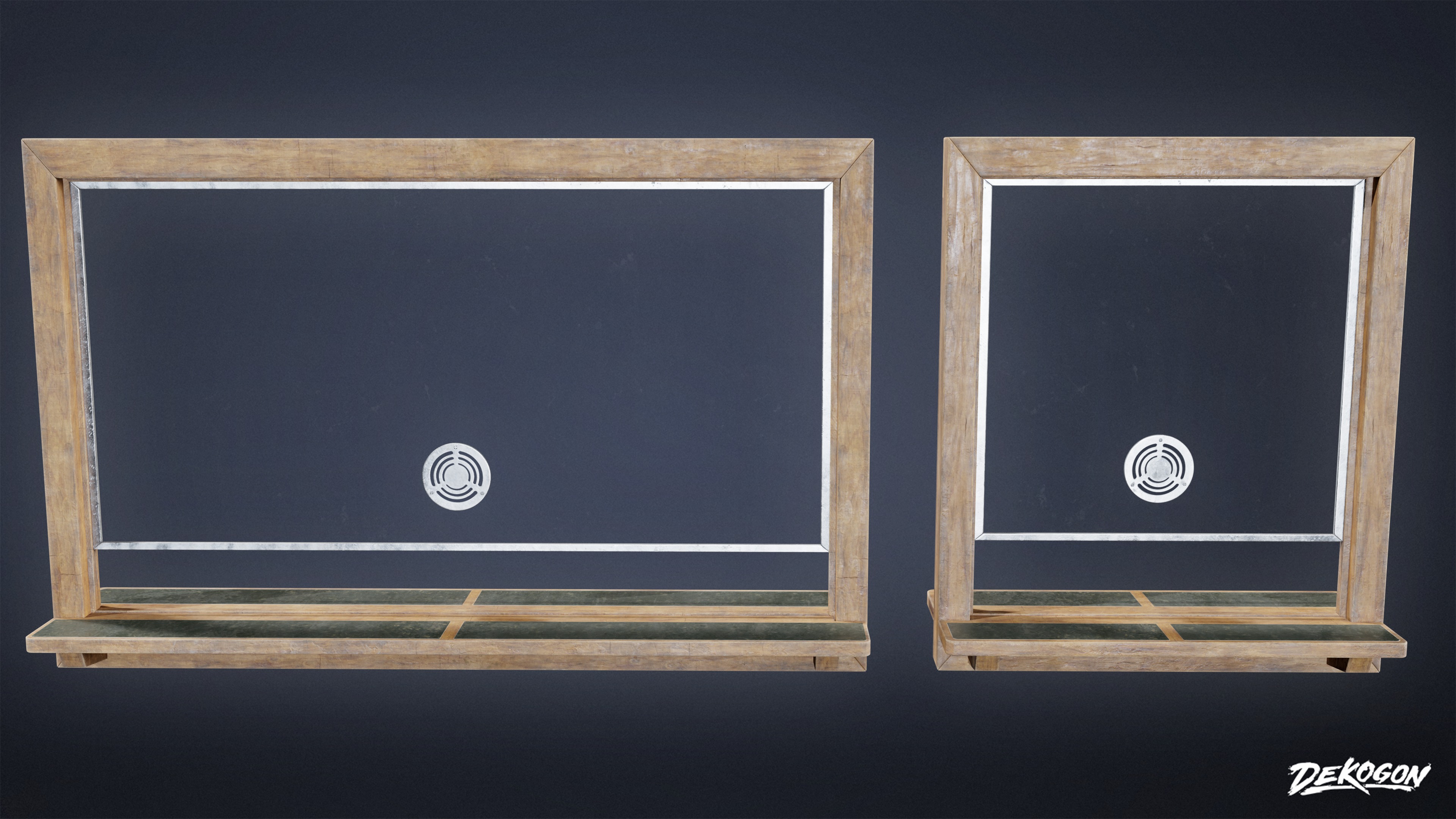 LAUNDROMAT - Desk Window 01 - LOW POLY AND NANITE Low-poly 3D model_2