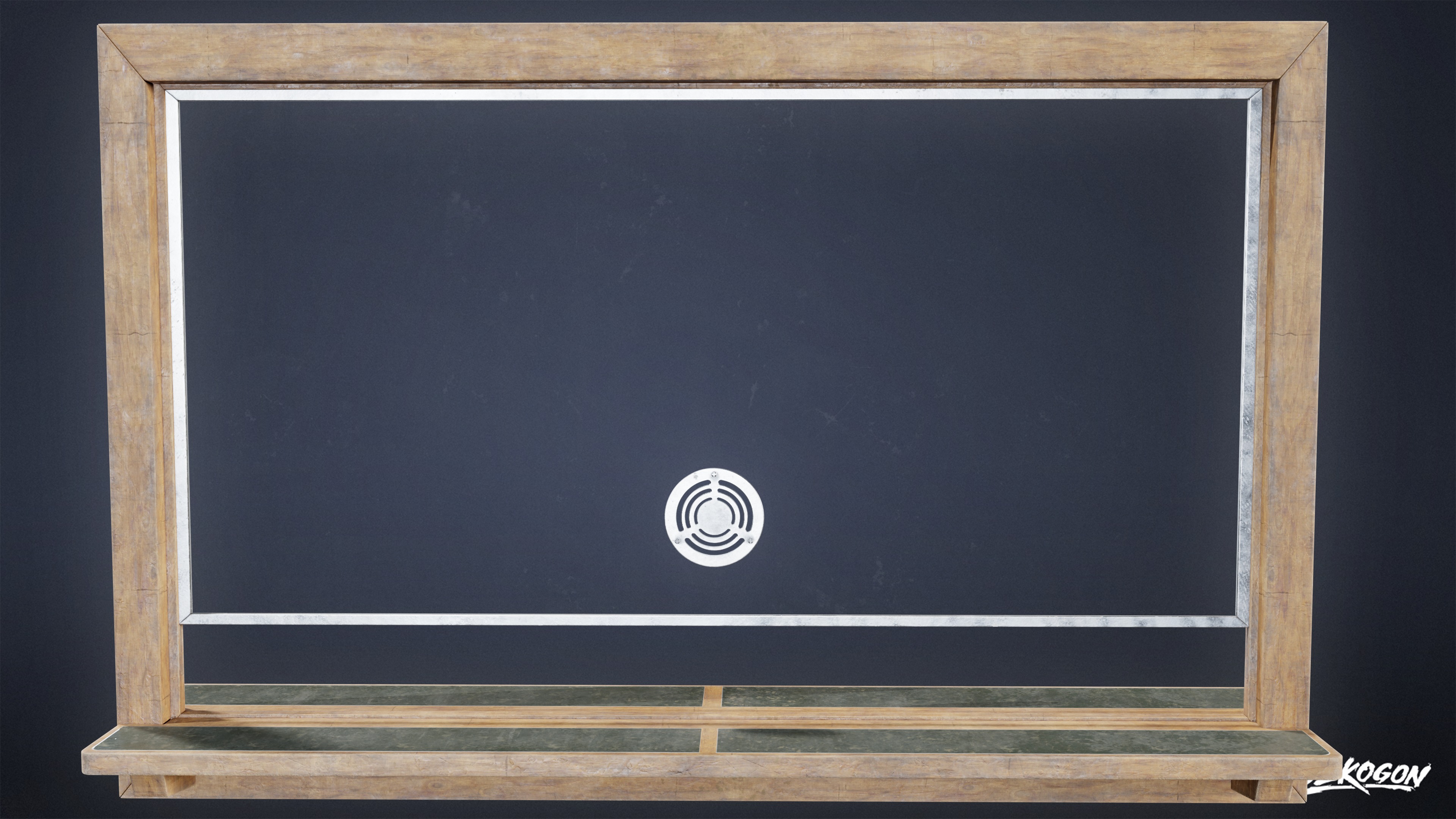 LAUNDROMAT - Desk Window 01 - LOW POLY AND NANITE Low-poly 3D model_4