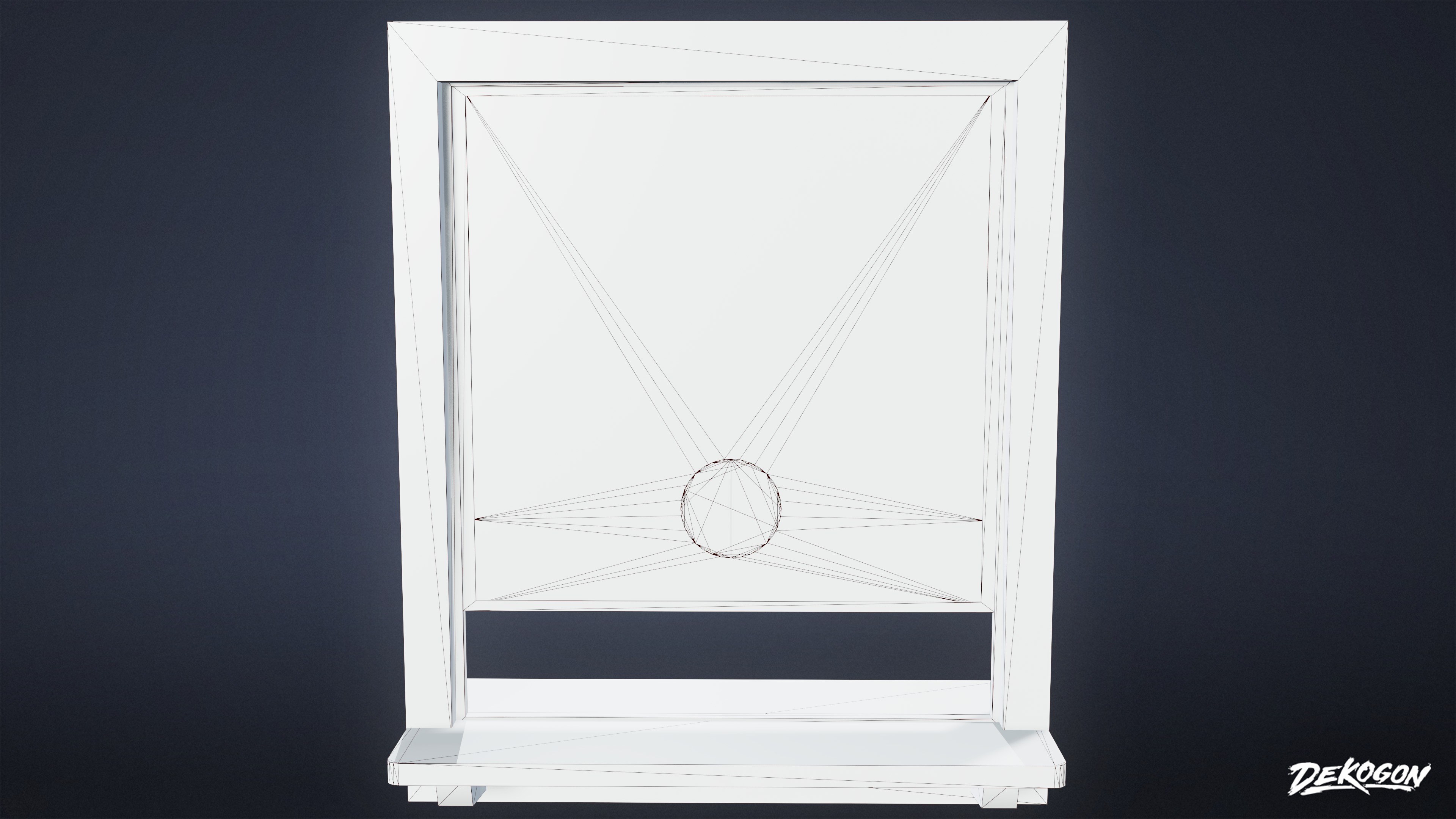 LAUNDROMAT - Desk Window 01 - LOW POLY AND NANITE Low-poly 3D model_9