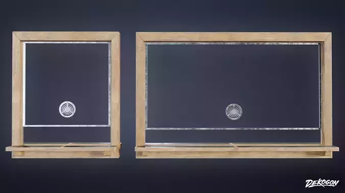 LAUNDROMAT - Desk Window 01 - LOW POLY AND NANITE