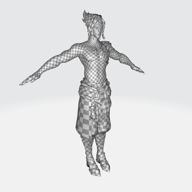 Kayn League of Legends Low-poly 3D model_20