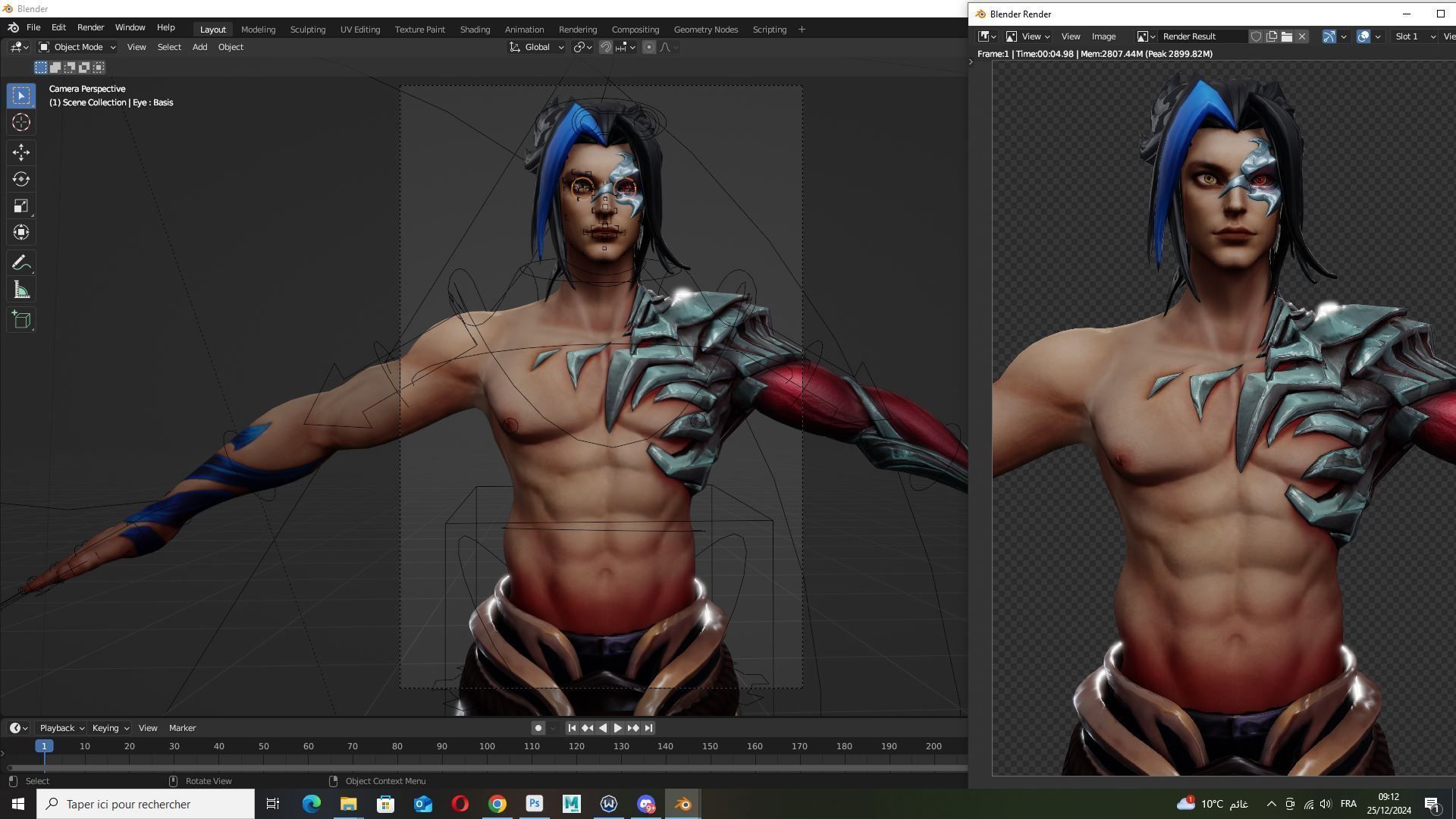 Kayn League of Legends Low-poly 3D model_14