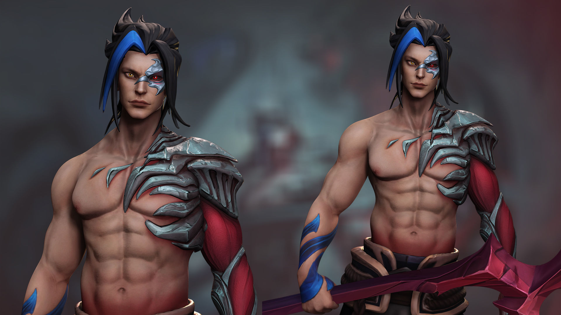 Kayn League of Legends Low-poly 3D model_5