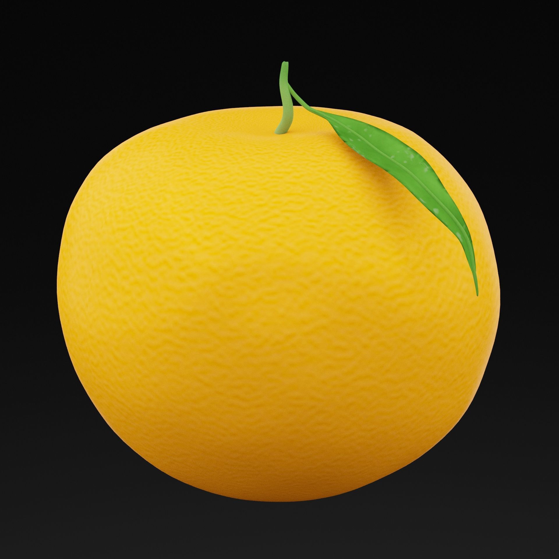 Realistic Clementine Low-poly 3D model_6