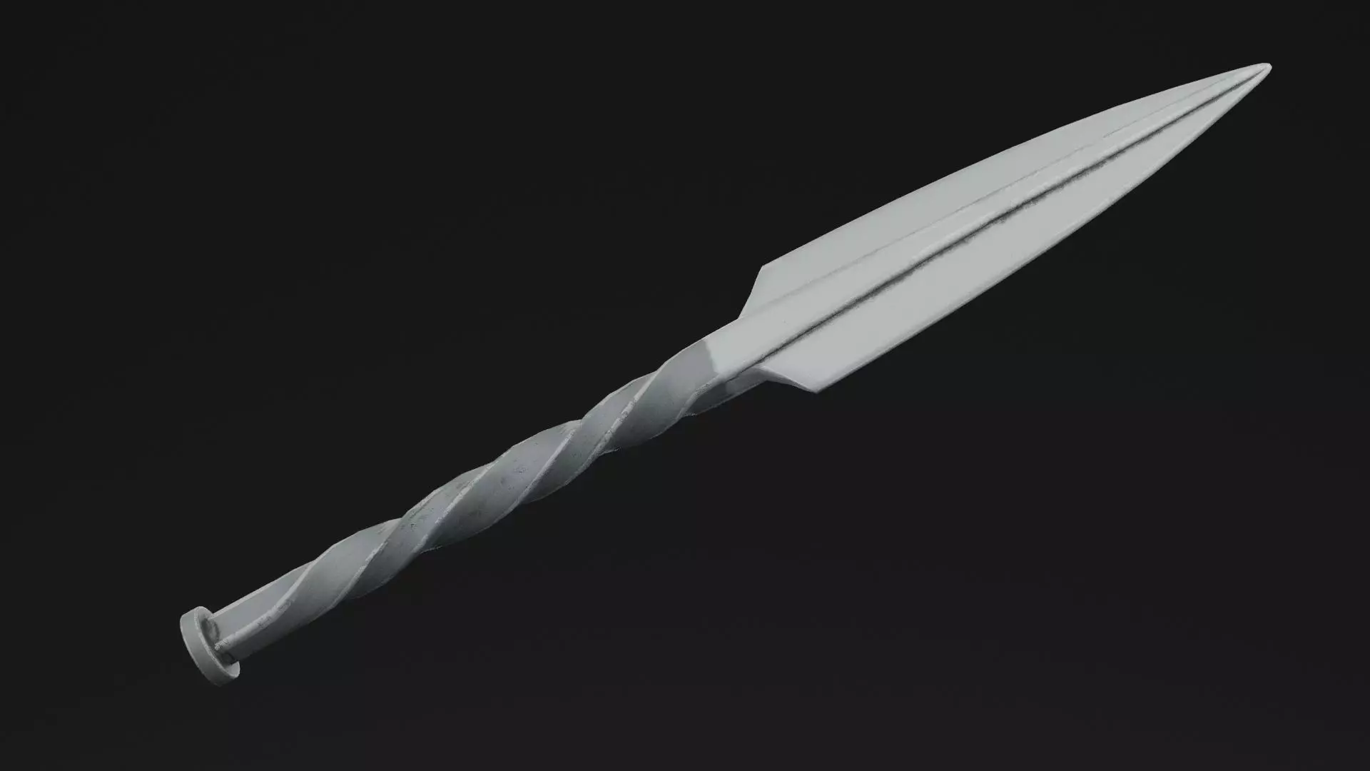Ninja Dagger Low-poly 3D model_0