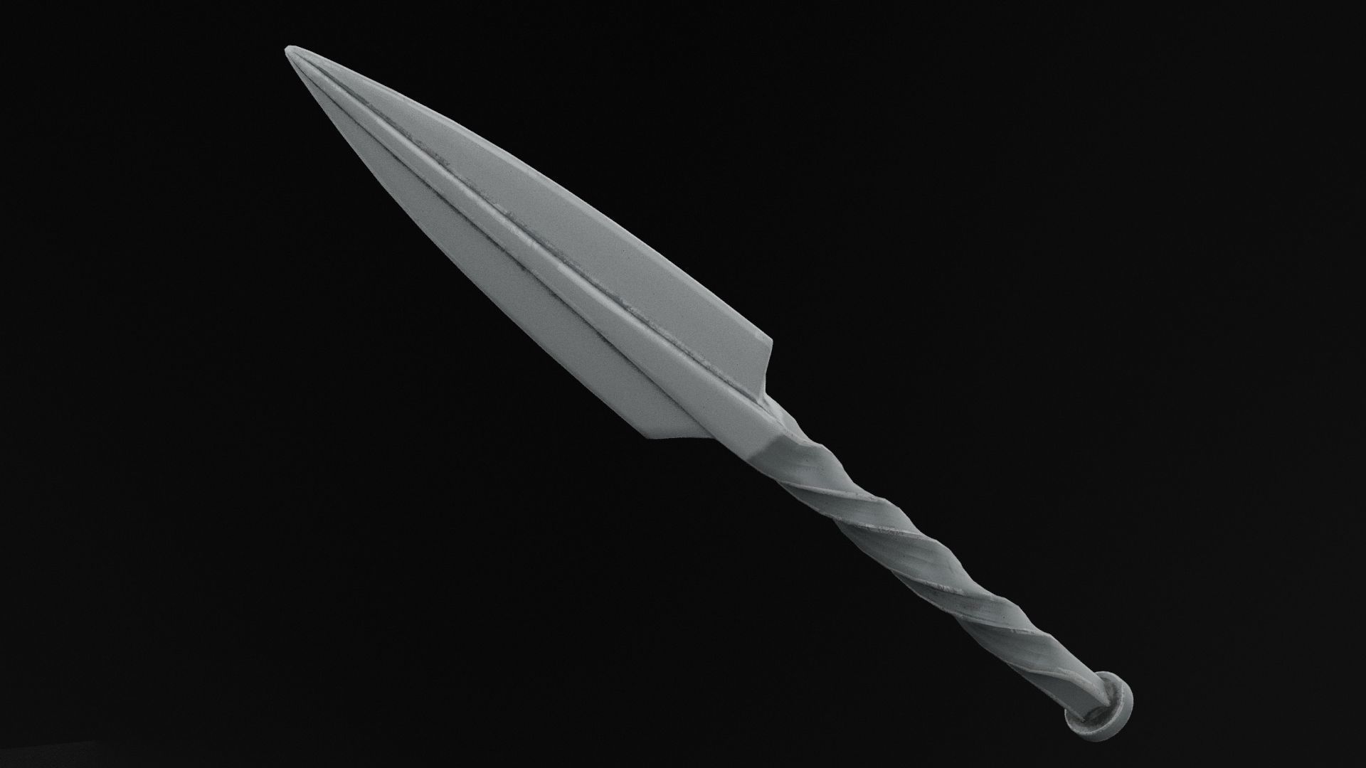 Ninja Dagger Low-poly 3D model_5
