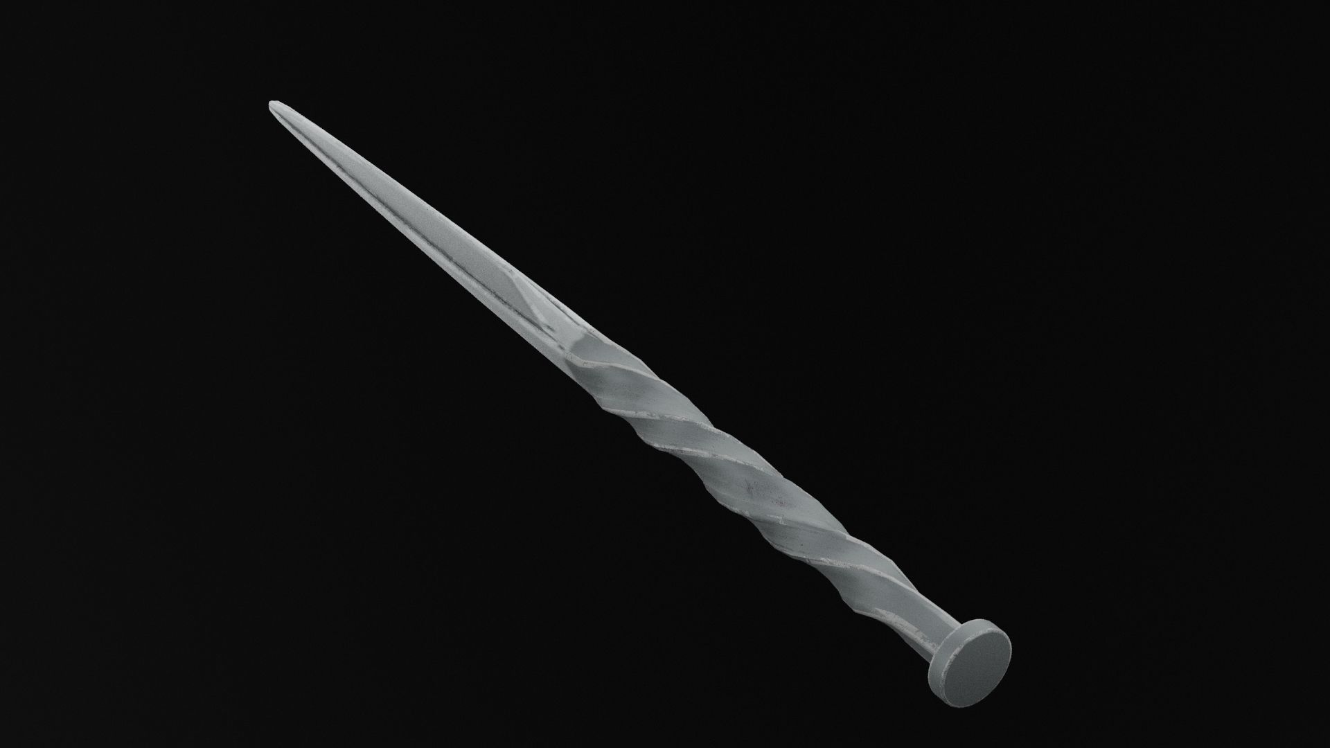 Ninja Dagger Low-poly 3D model_2