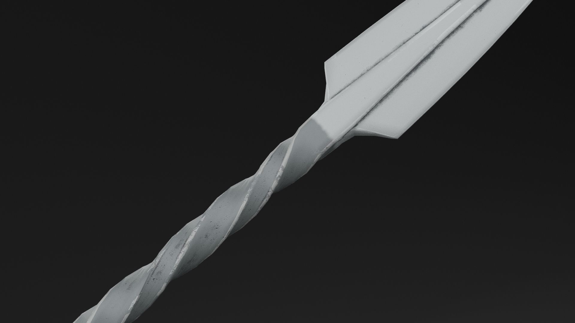 Ninja Dagger Low-poly 3D model_3