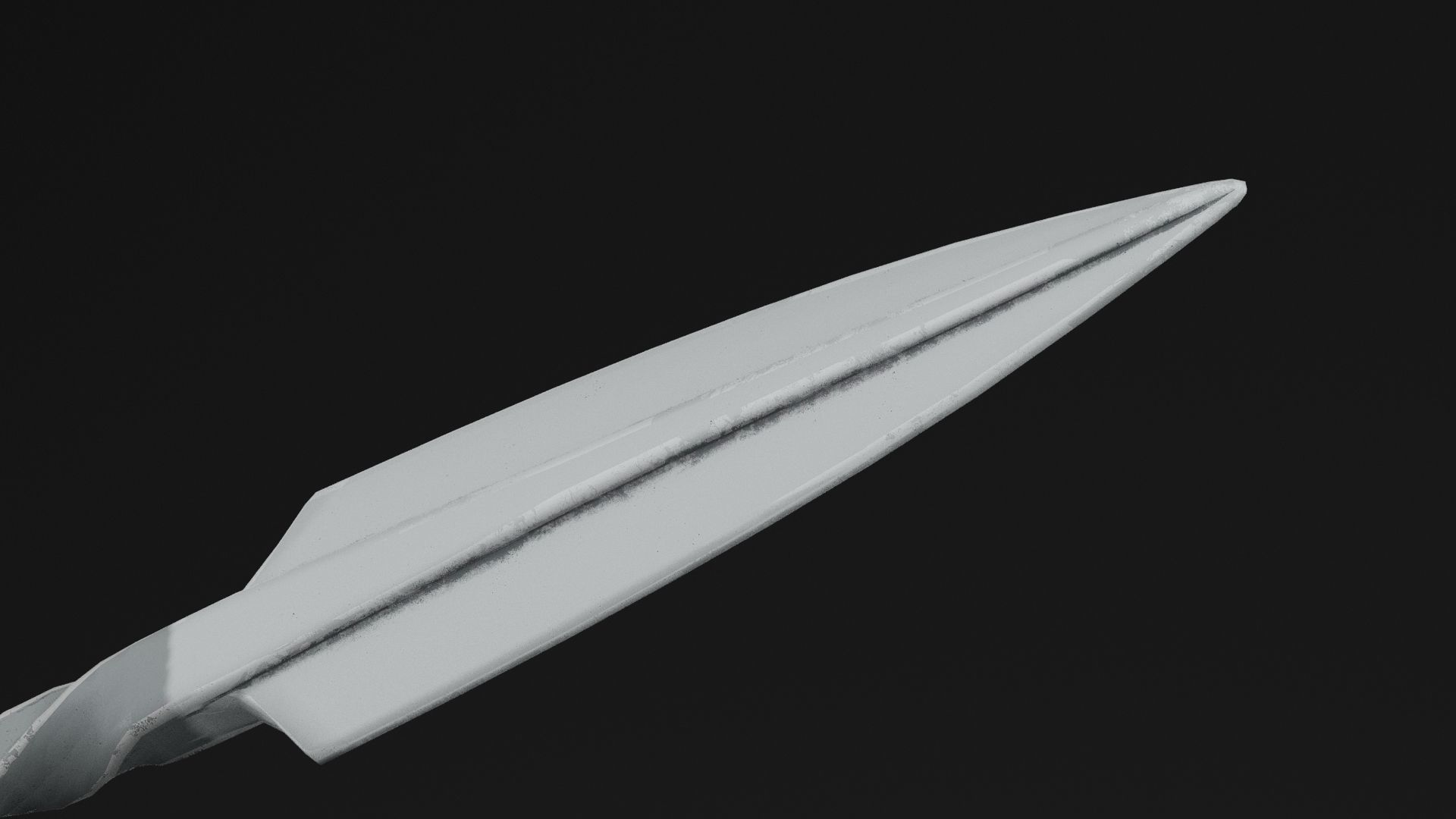 Ninja Dagger Low-poly 3D model_1