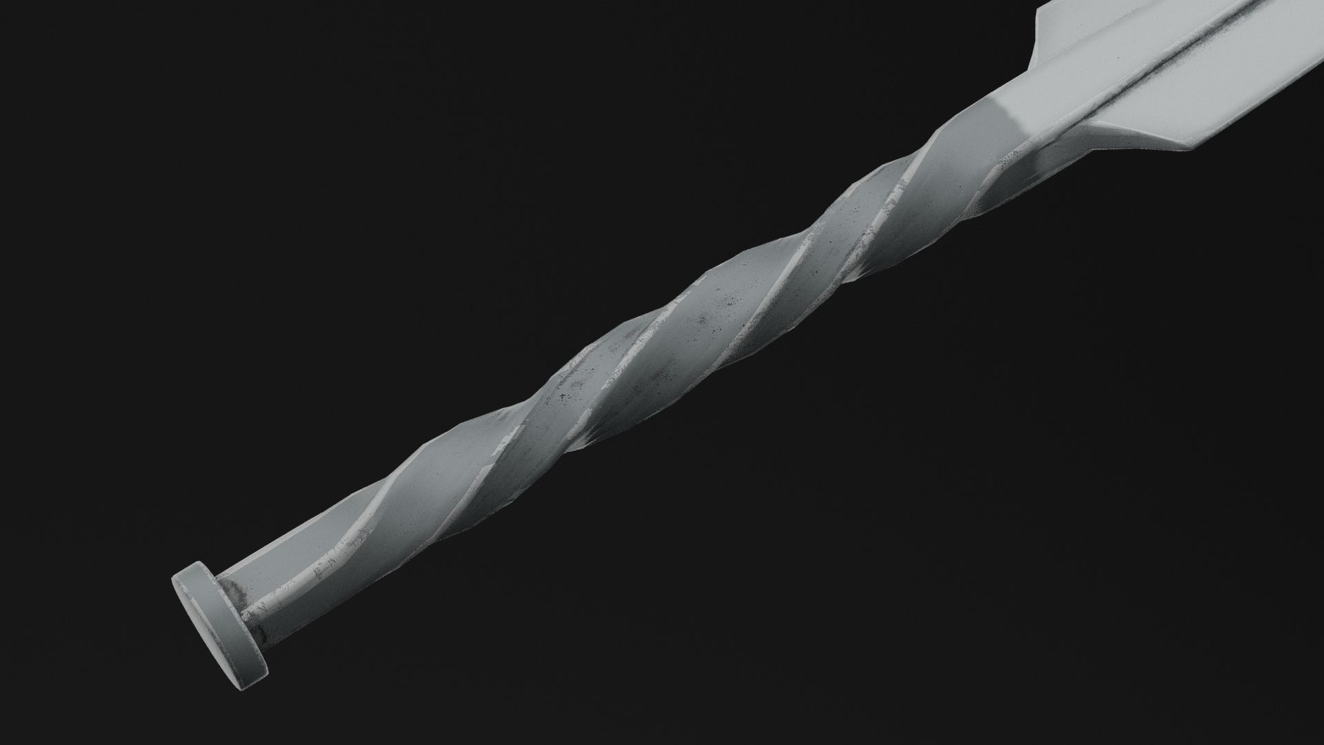 Ninja Dagger Low-poly 3D model_4
