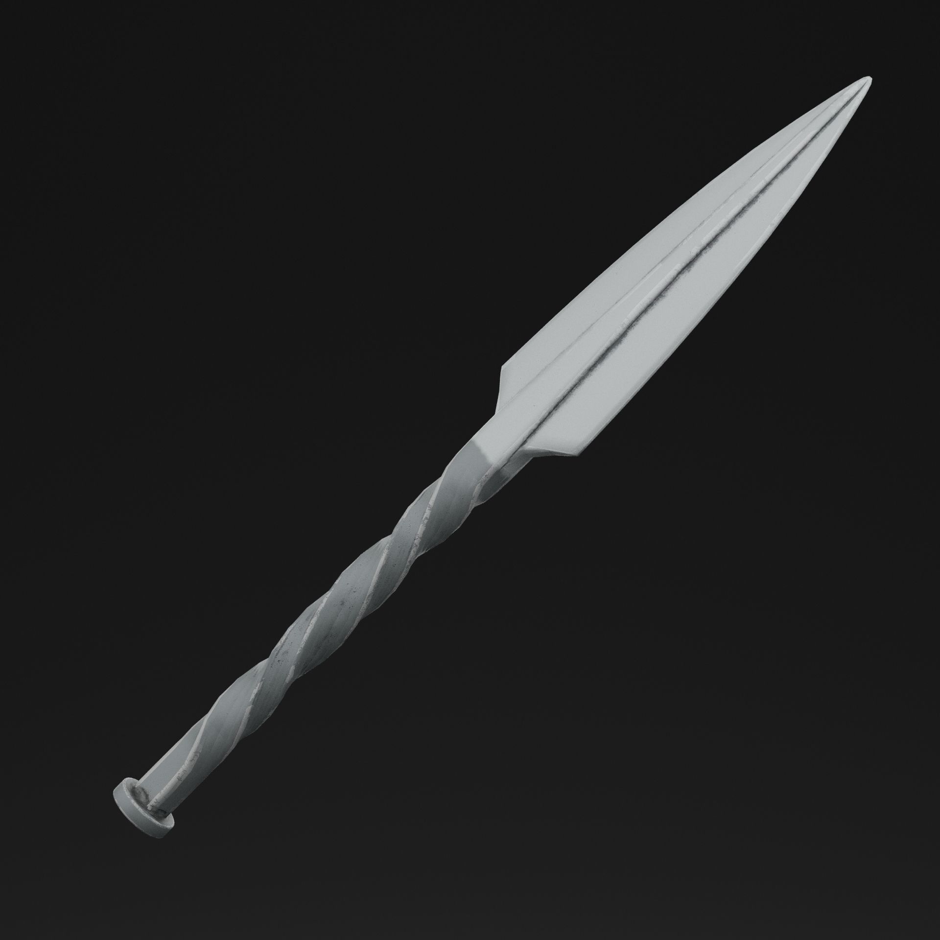 Ninja Dagger Low-poly 3D model_6