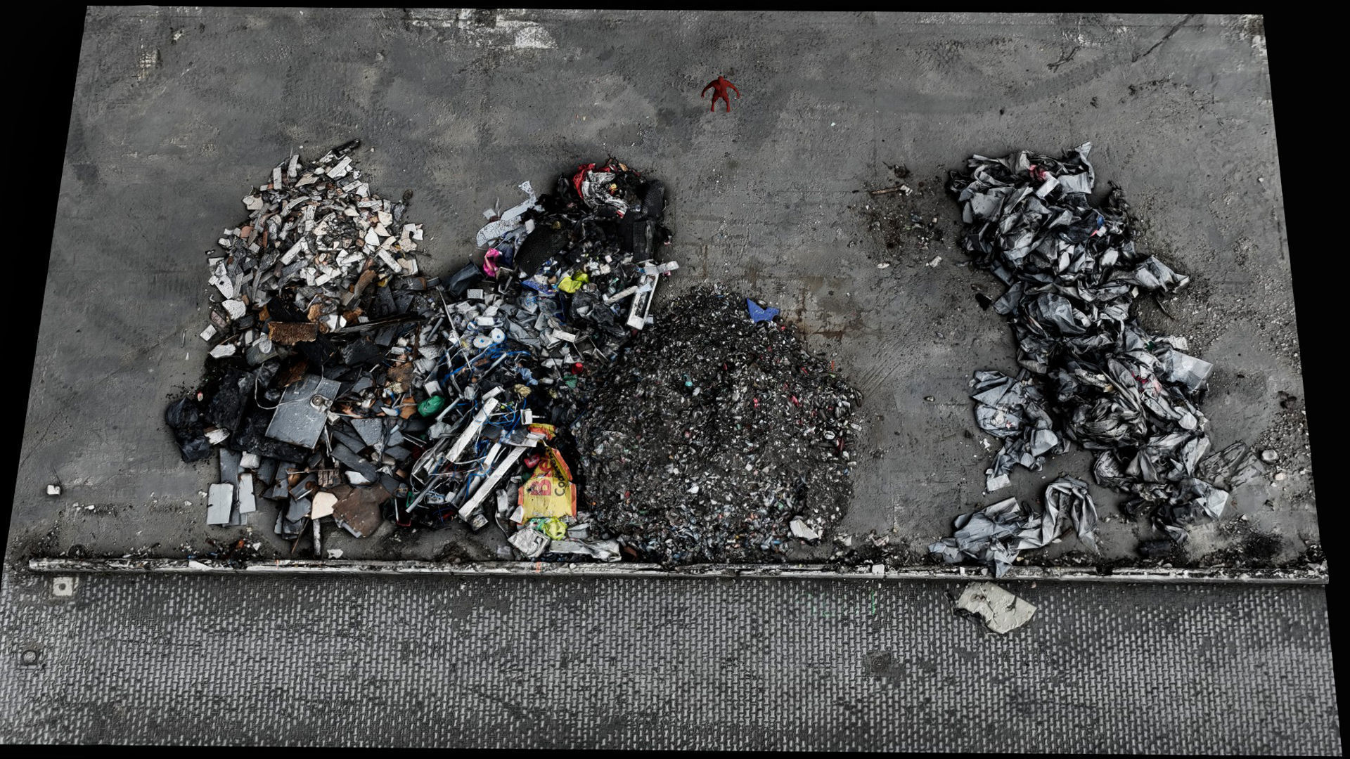 debris trash piles destroyed building ruins pt3 scan Low-poly 3D model_6