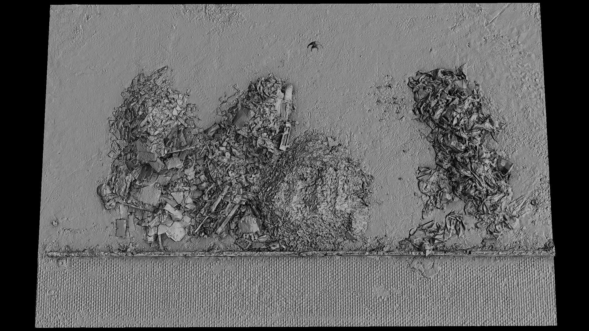 debris trash piles destroyed building ruins pt3 scan Low-poly 3D model_7