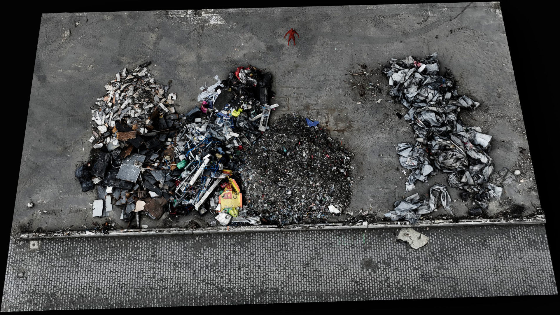 debris trash piles destroyed building ruins pt3 scan Low-poly 3D model_1