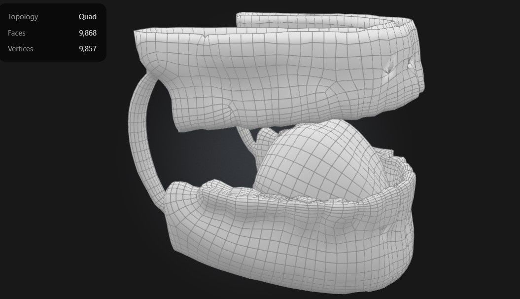 3D Teeth and Mouth Model 3D print model_3