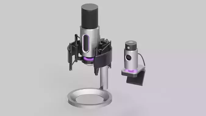 webcam and Mic and Mic holder combo