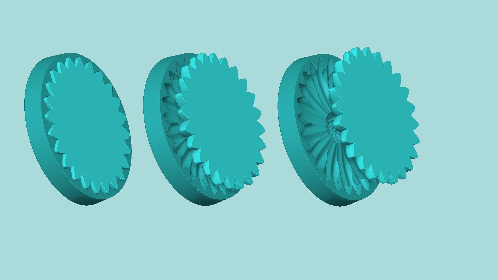 Margarita Flower 11 - Mold Silicon Maker - Template 3D print model_8