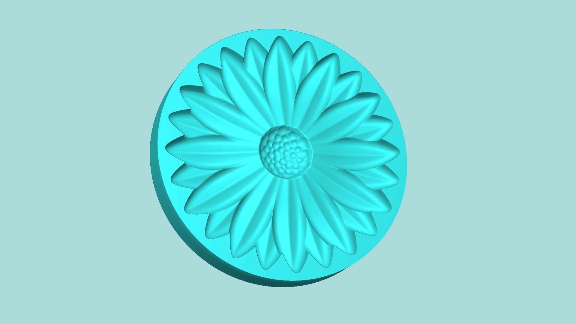Margarita Flower 11 - Mold Silicon Maker - Template 3D print model_3