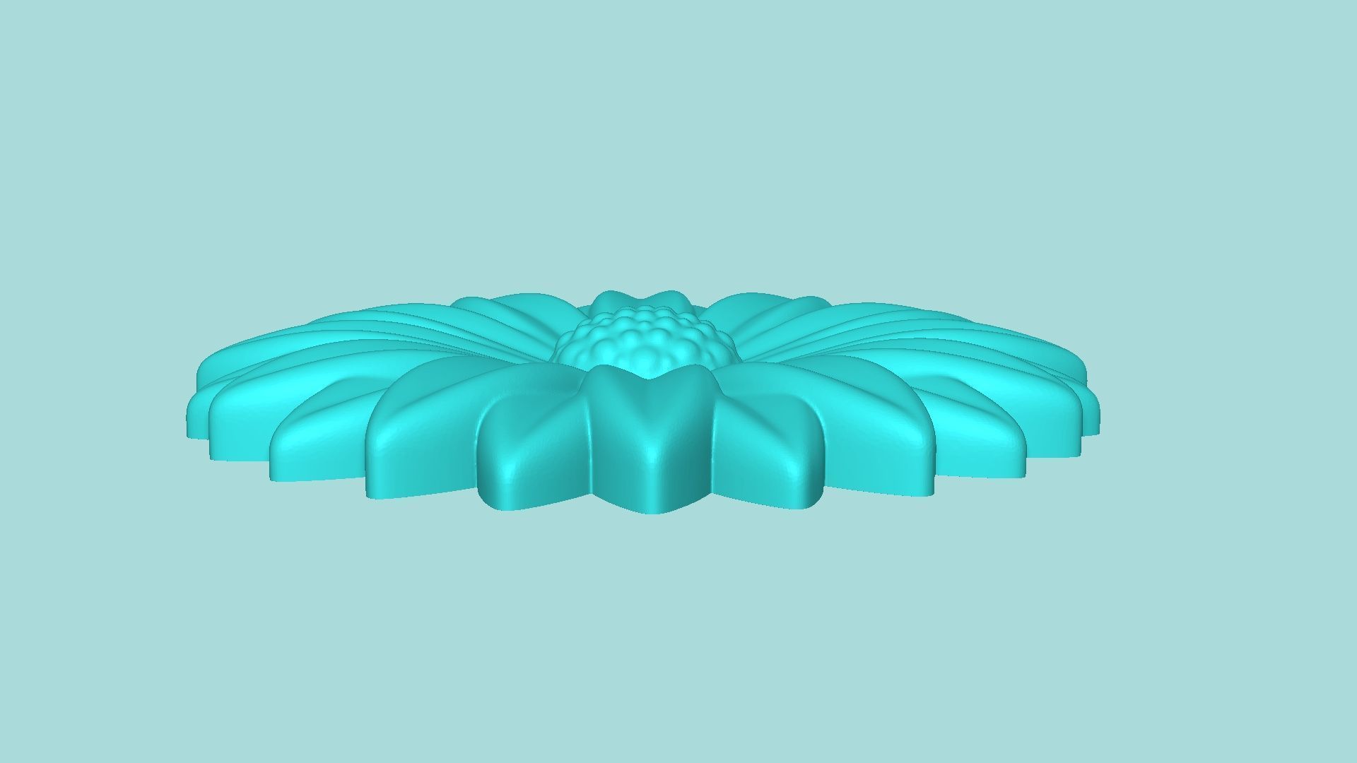 Margarita Flower 11 - Mold Silicon Maker - Template 3D print model_6