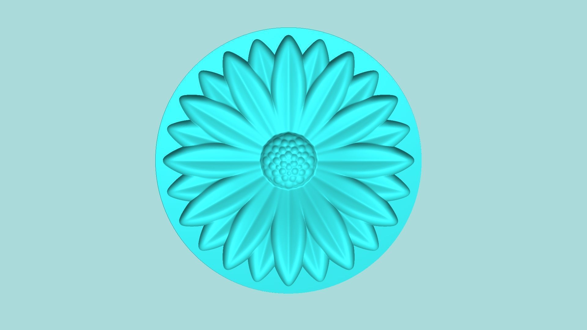 Margarita Flower 11 - Mold Silicon Maker - Template 3D print model_4