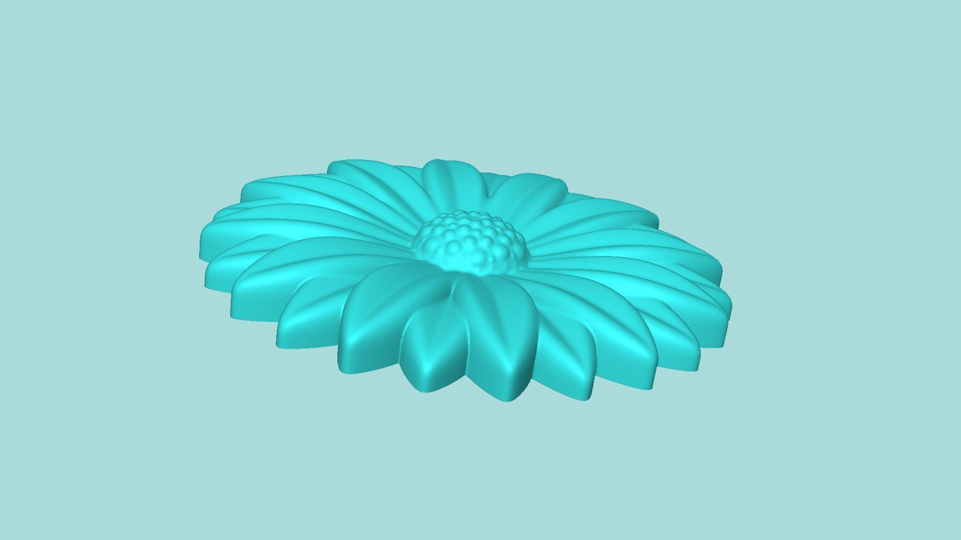 Margarita Flower 11 - Mold Silicon Maker - Template 3D print model_5