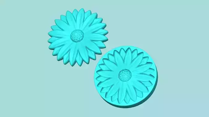 Margarita Flower 11 - Mold Silicon Maker - Template 3D print model