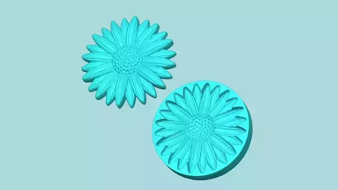 Margarita Flower 10 - Mold Silicon Maker - Template 3D print model