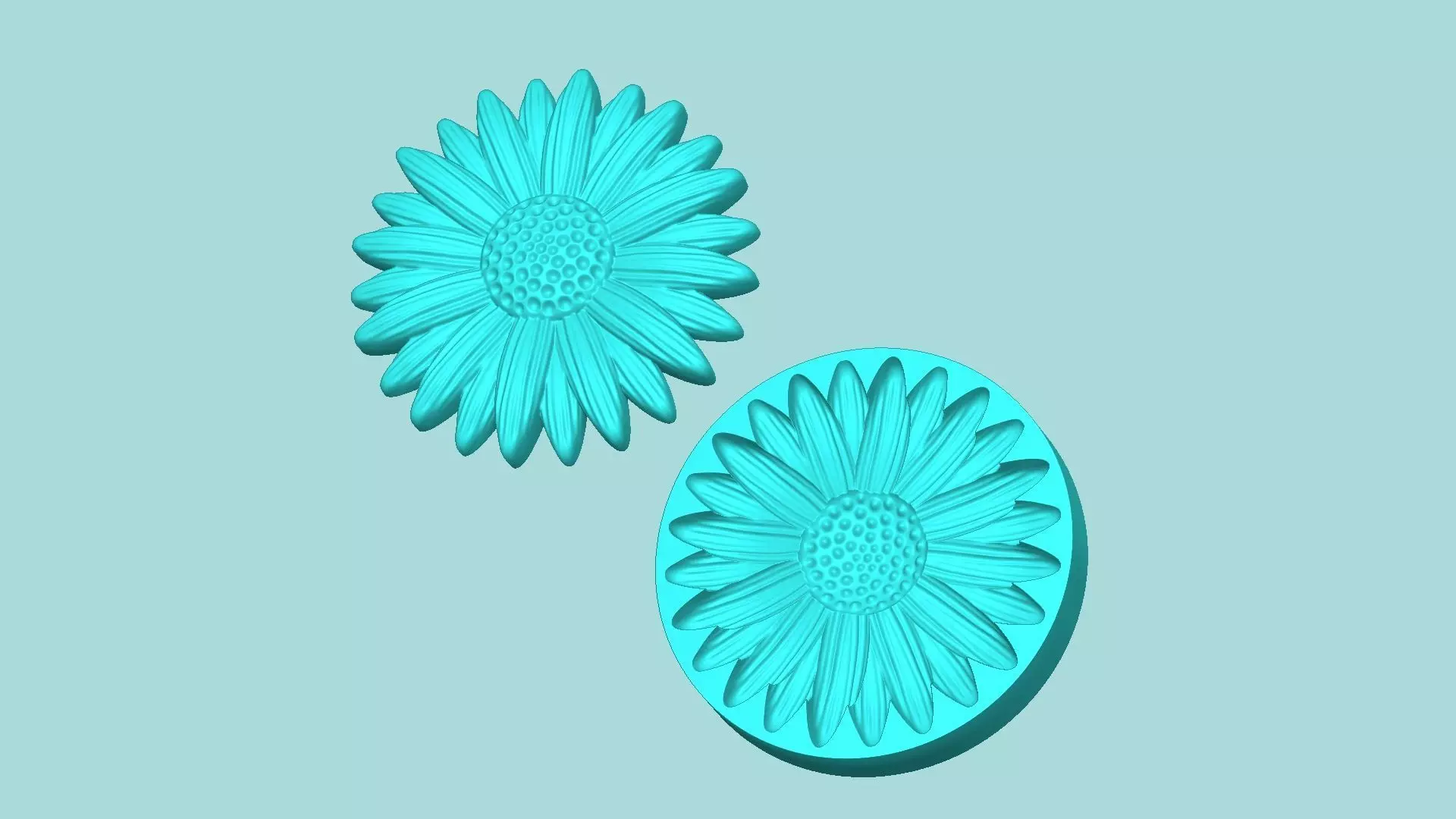 Margarita Flower 10 - Mold Silicon Maker - Template 3D print model_0