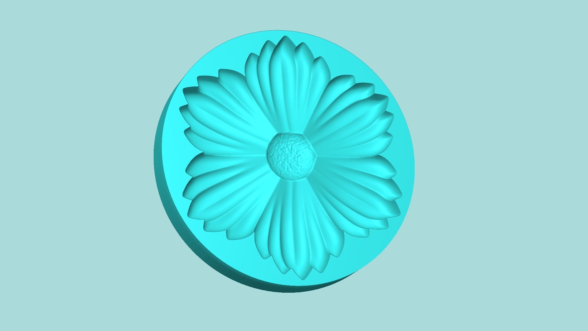 Margarita Flower 08 - Mold Silicon Maker - Template 3D print model_3