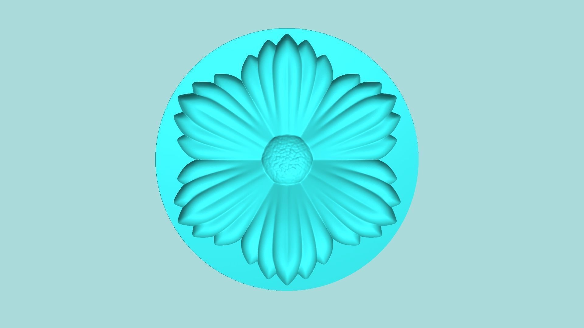 Margarita Flower 08 - Mold Silicon Maker - Template 3D print model_4