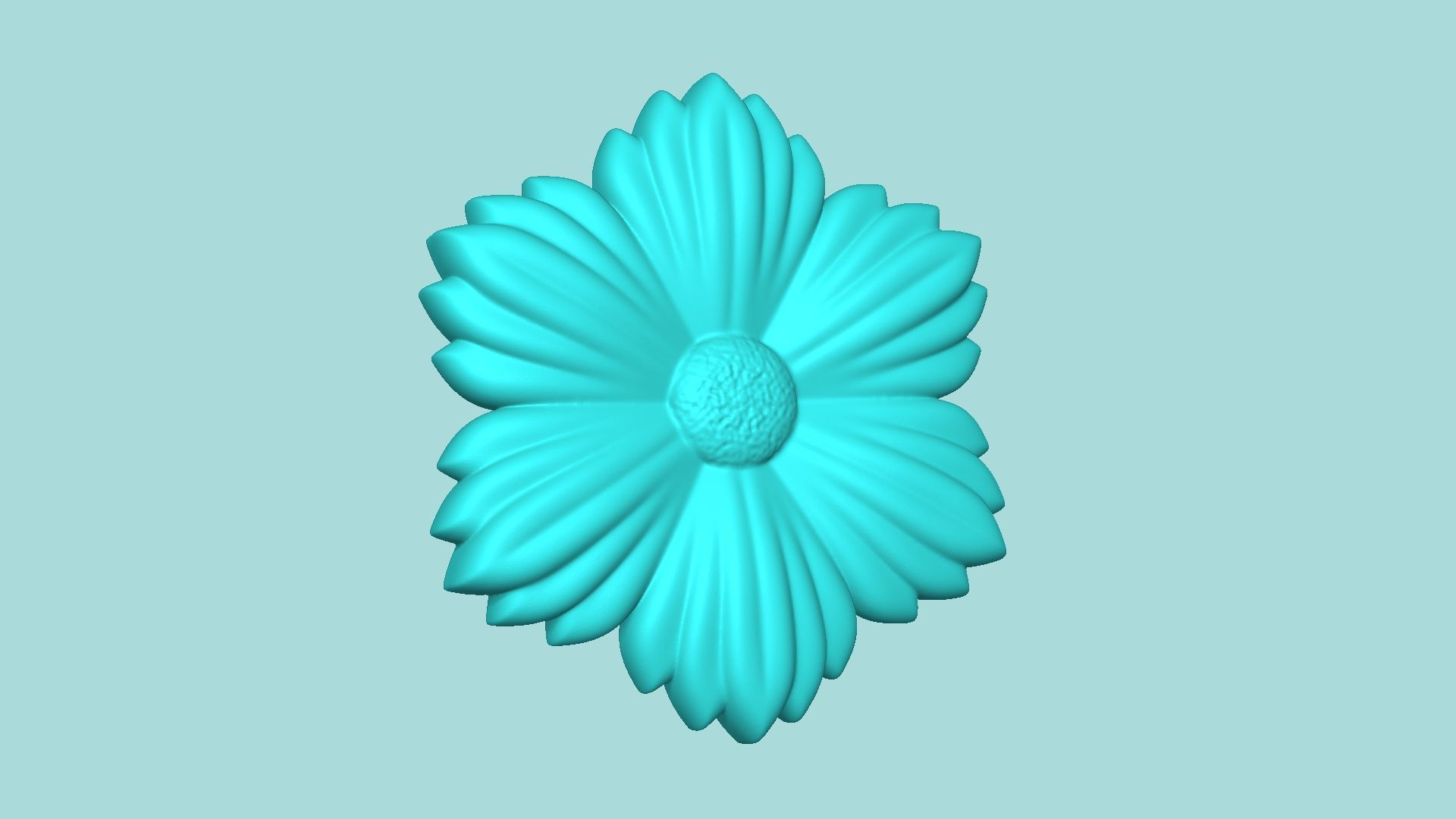 Margarita Flower 08 - Mold Silicon Maker - Template 3D print model_1