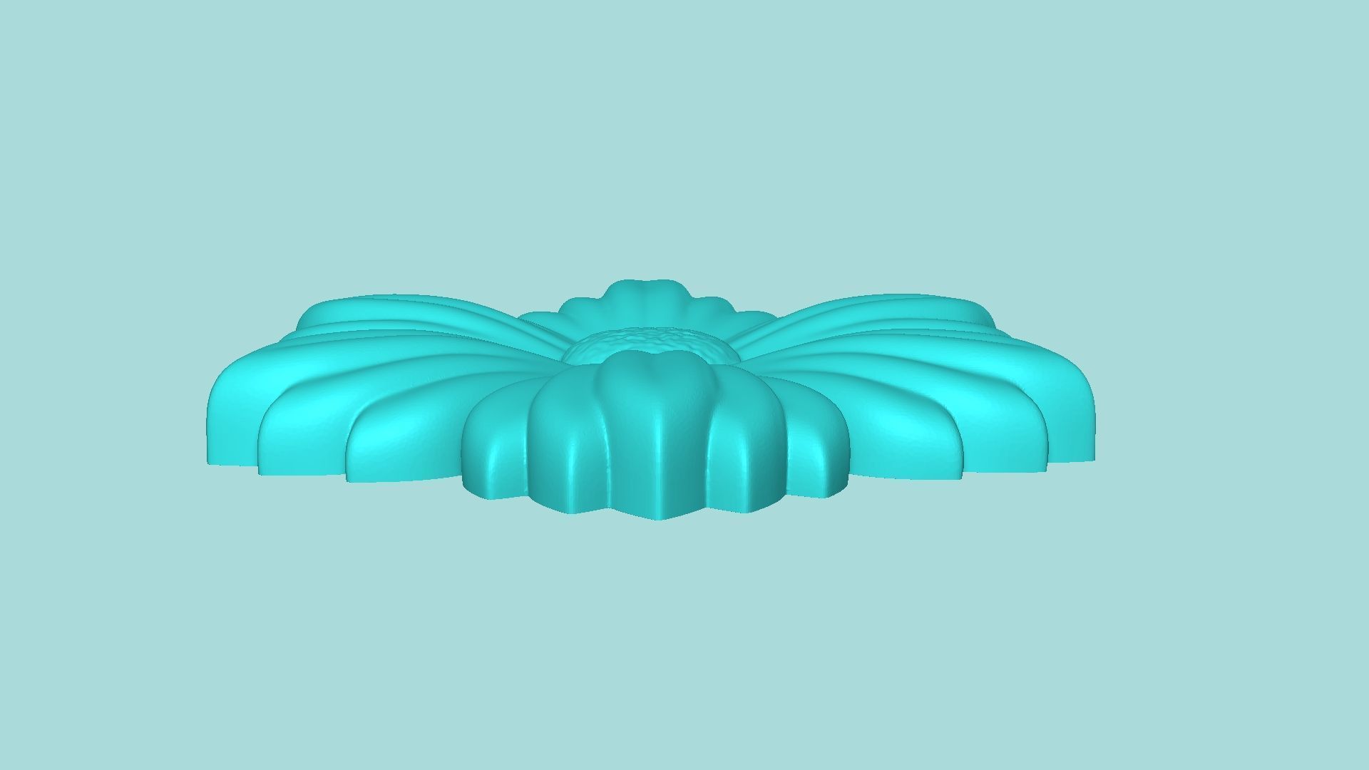 Margarita Flower 08 - Mold Silicon Maker - Template 3D print model_6