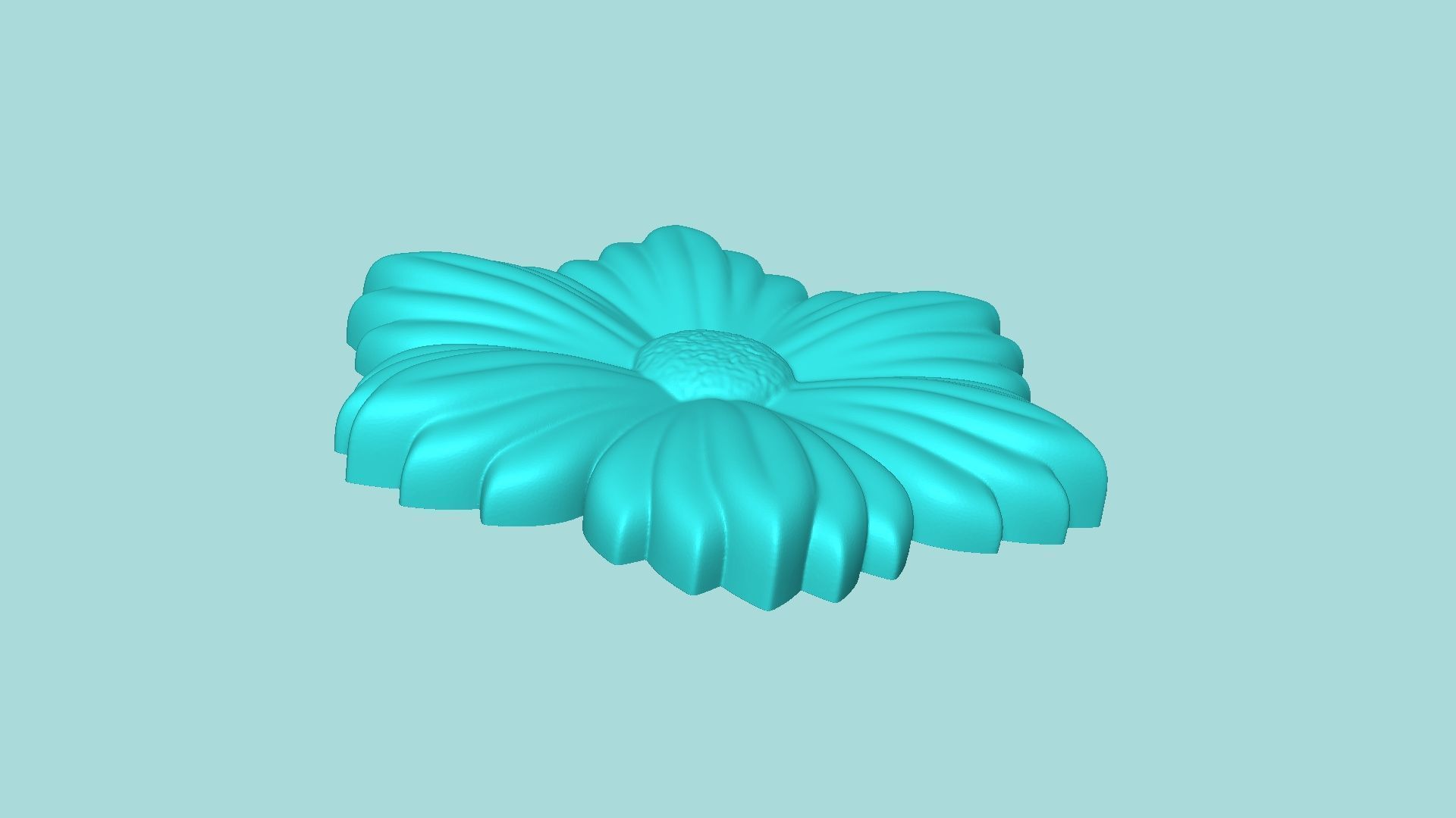 Margarita Flower 08 - Mold Silicon Maker - Template 3D print model_5