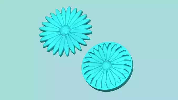Margarita Flower 06 - Mold Silicon Maker - Template 3D print model
