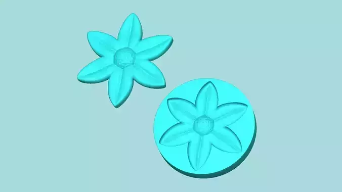 Margarita Flower 05 - Mold Silicon Maker - Template 3D print model