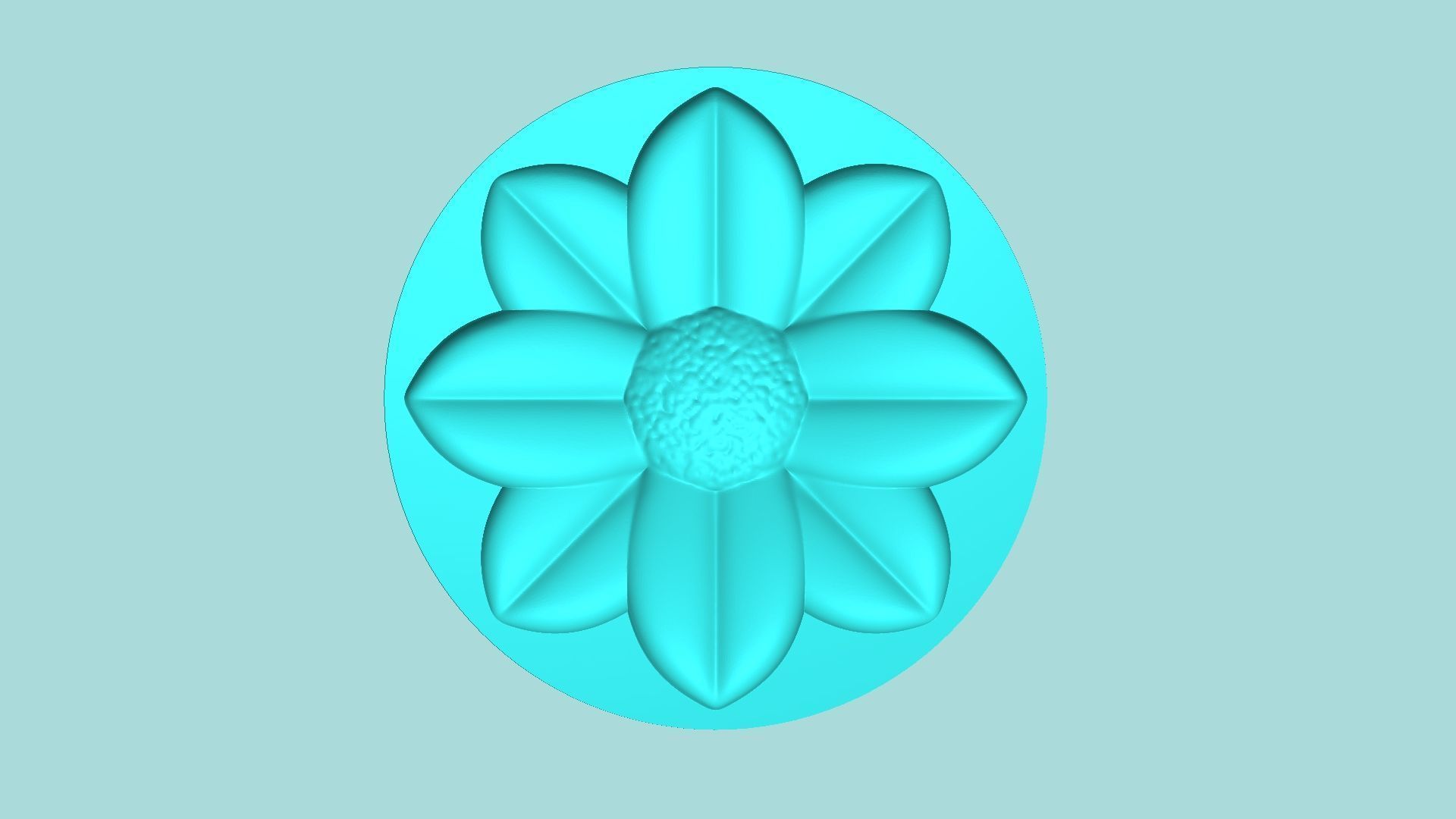 Margarita Flower 04 - Mold Silicon Maker - Template 3D print model_4