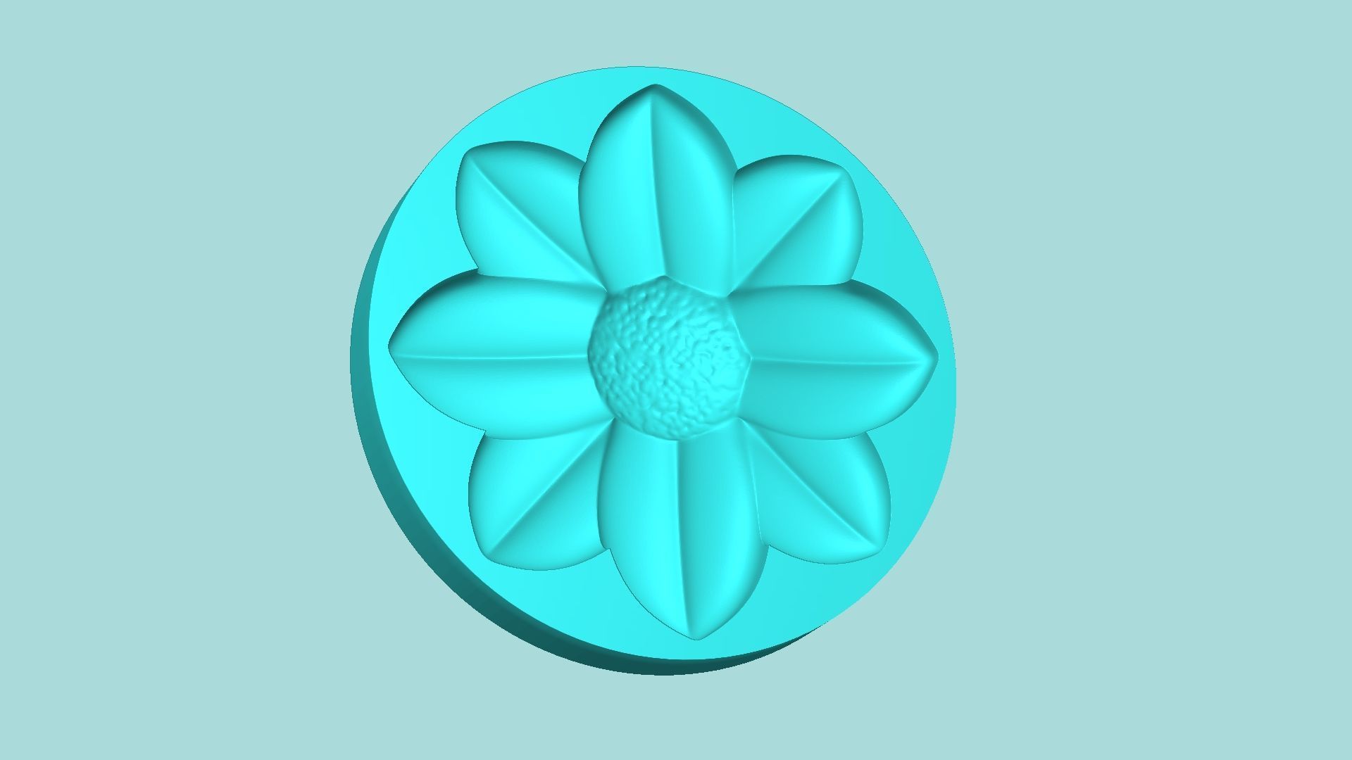 Margarita Flower 04 - Mold Silicon Maker - Template 3D print model_3