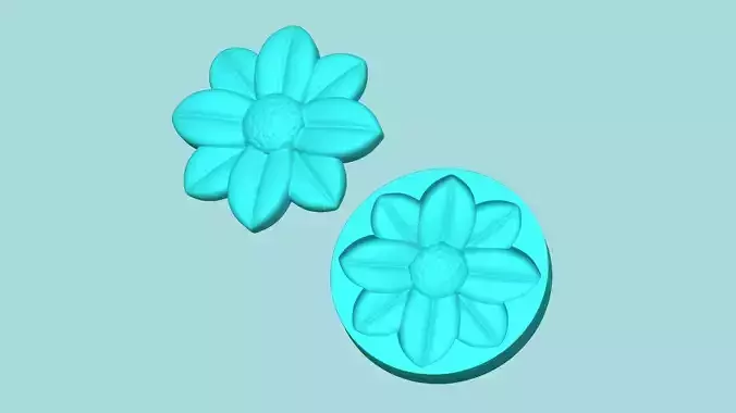 Margarita Flower 04 - Mold Silicon Maker - Template 3D print model