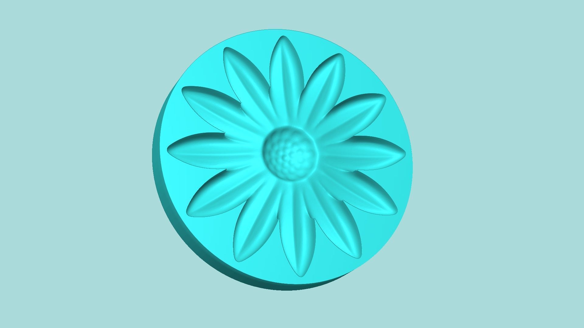 Margarita Flower 02 - Mold Silicon Maker - Template 3D print model_3