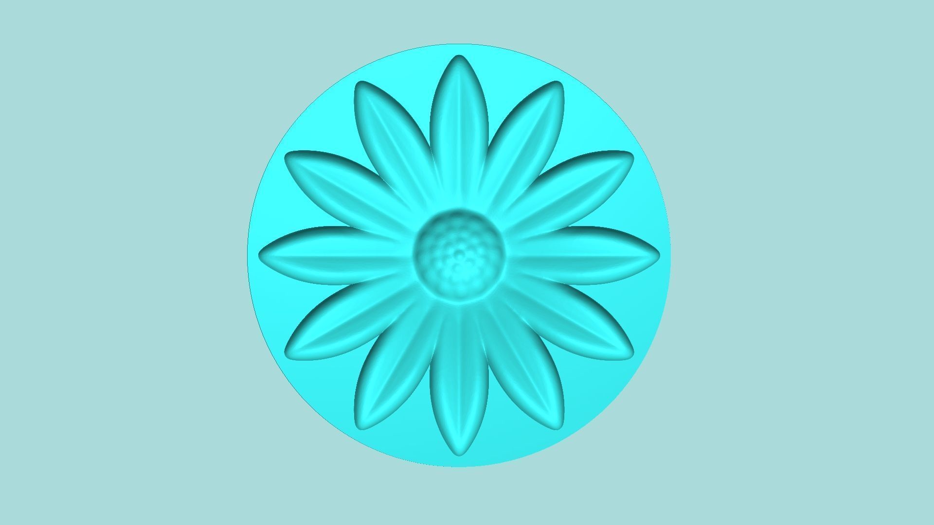 Margarita Flower 02 - Mold Silicon Maker - Template 3D print model_4