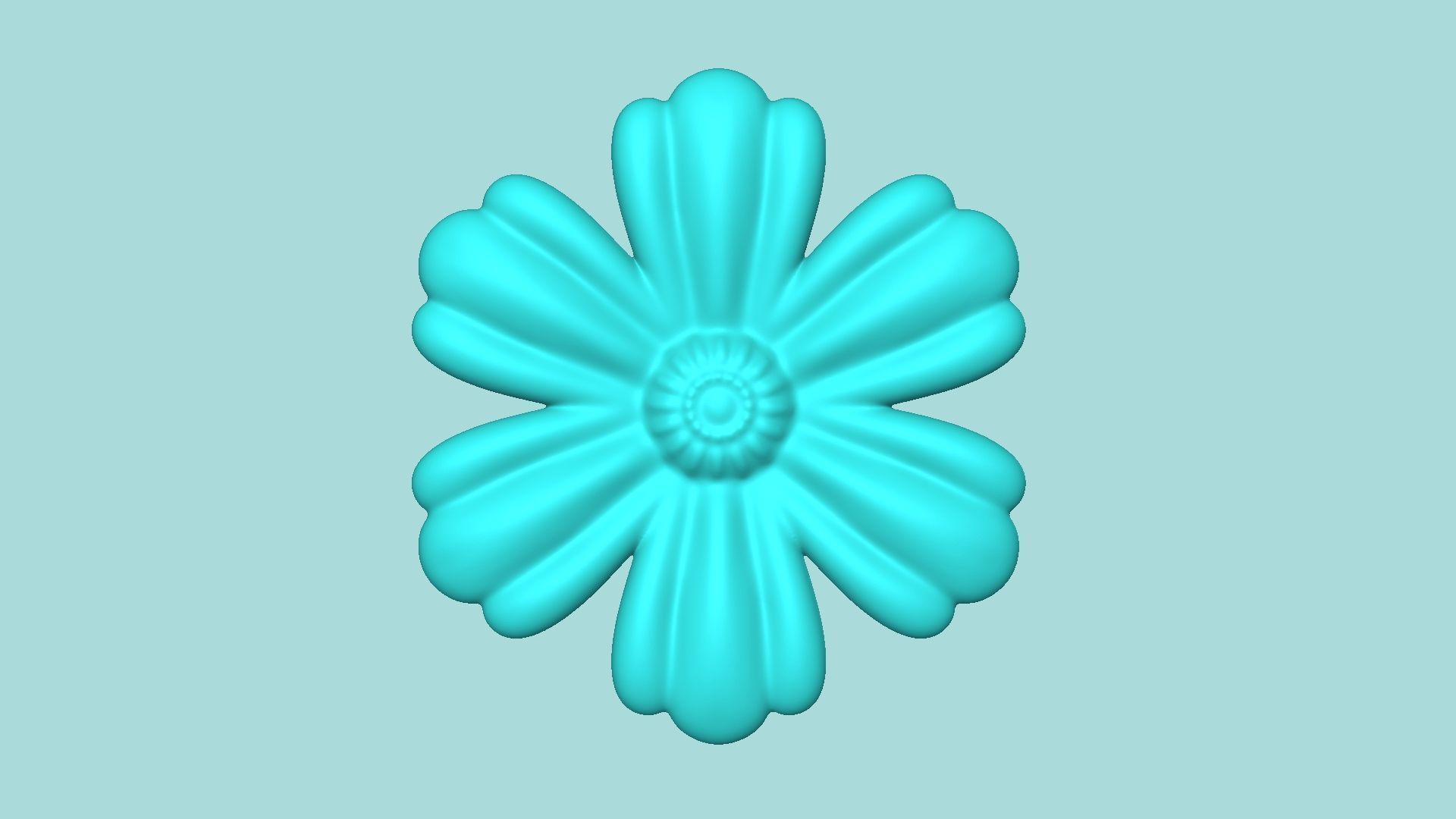 Margarita Flower 01 - Mold Silicon Maker - Template 3D print model_2