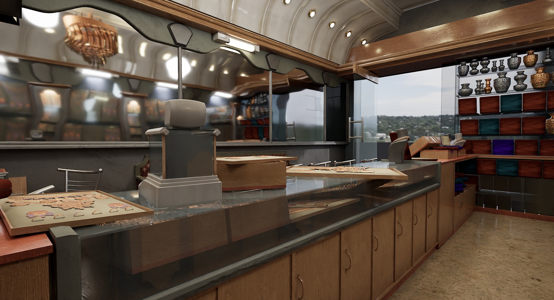 Jewellery shop 3D Model By zambeelstudios Low-poly 3D model_5