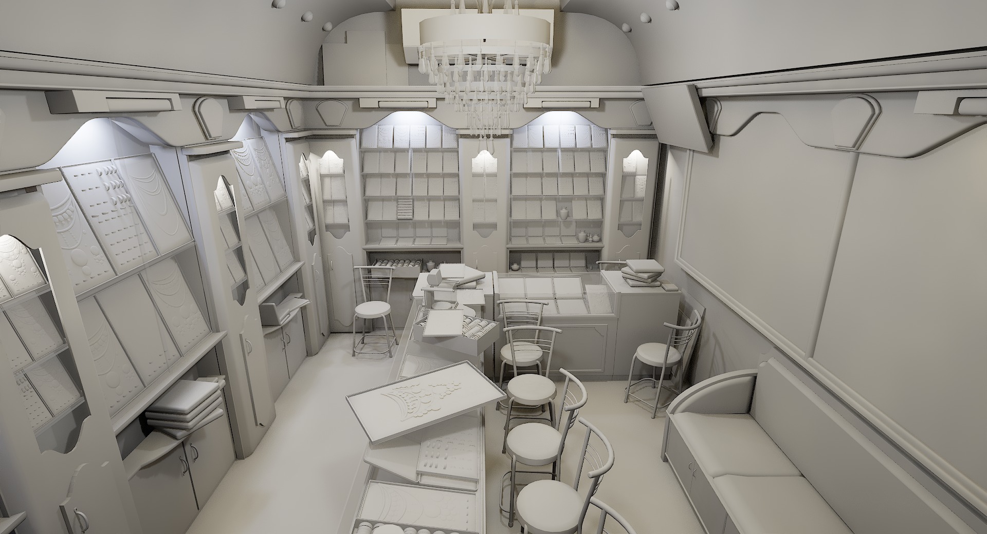 Jewellery shop 3D Model By zambeelstudios Low-poly 3D model_14