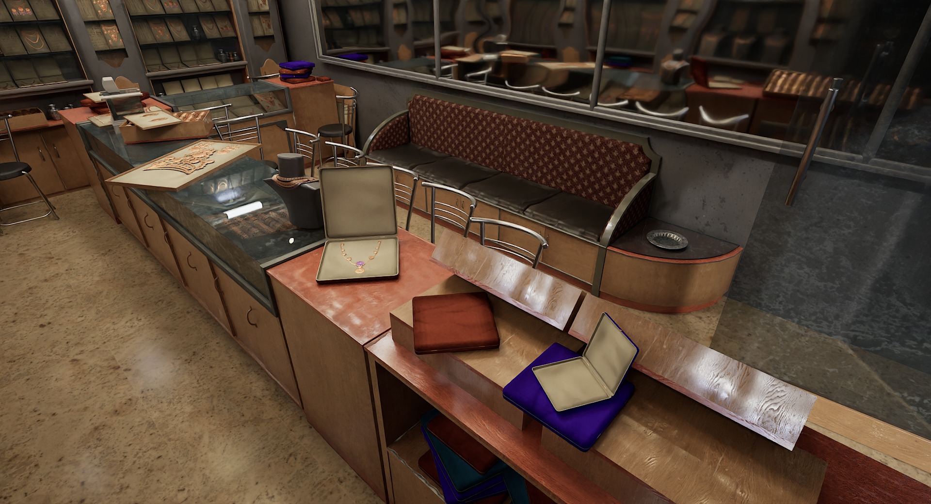 Jewellery shop 3D Model By zambeelstudios Low-poly 3D model_1