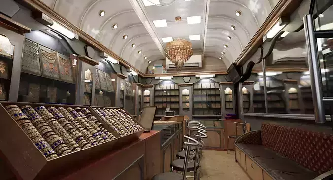 Jewellery shop 3D Model By zambeelstudios Low-poly 3D model