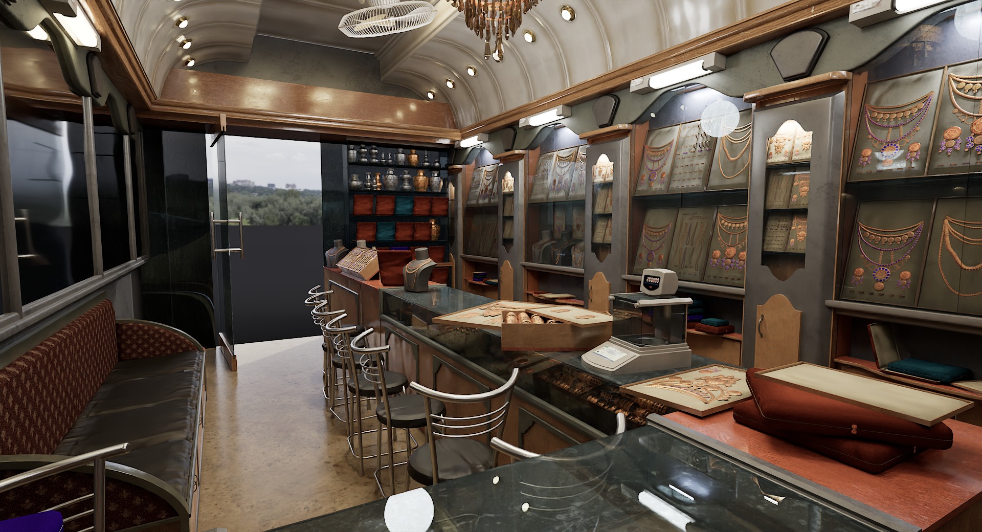 Jewellery shop 3D Model By zambeelstudios Low-poly 3D model_3