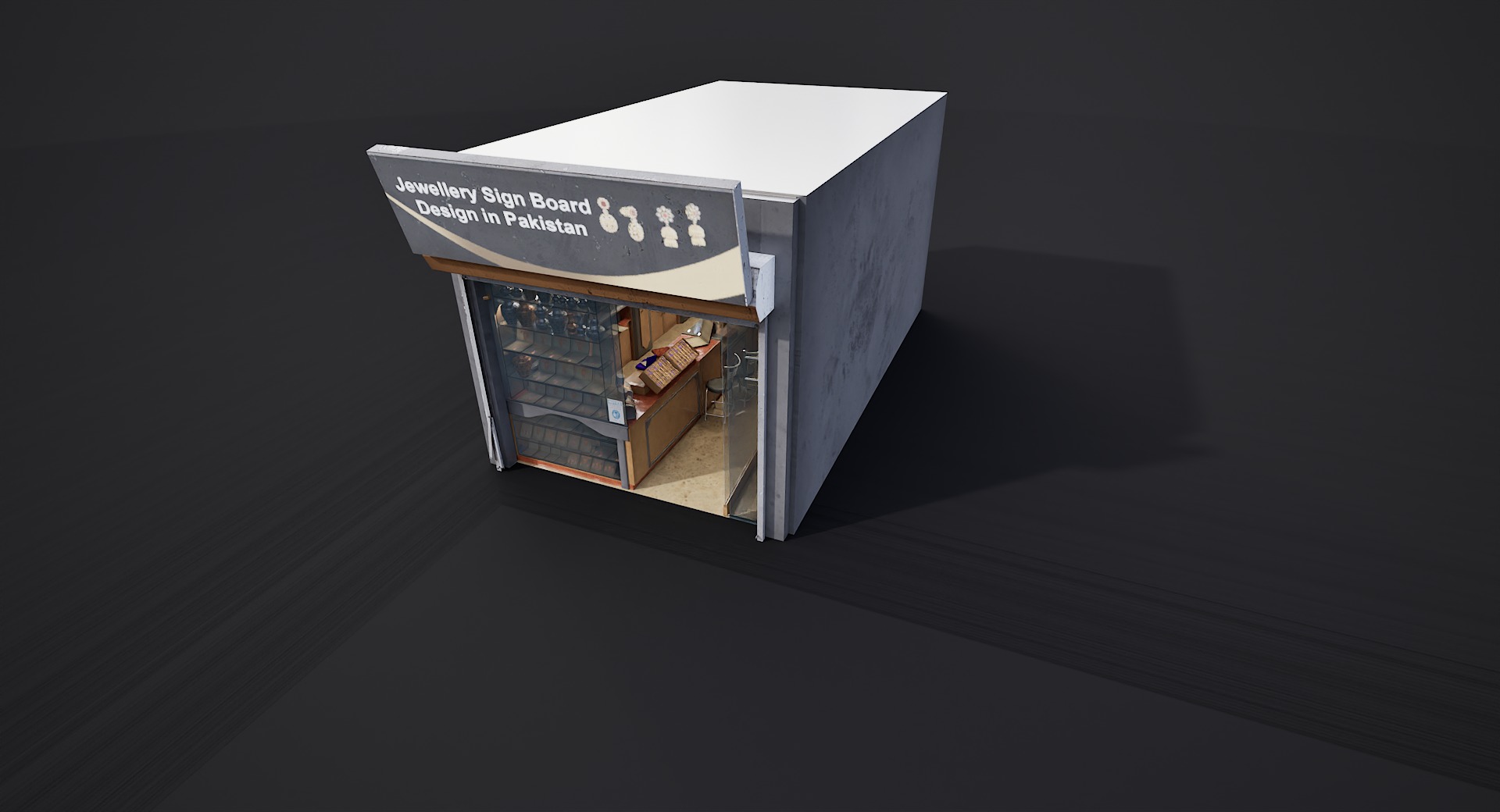 Jewellery shop 3D Model By zambeelstudios Low-poly 3D model_8