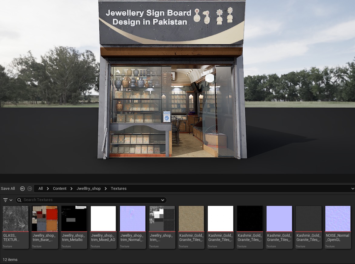Jewellery shop 3D Model By zambeelstudios Low-poly 3D model_9